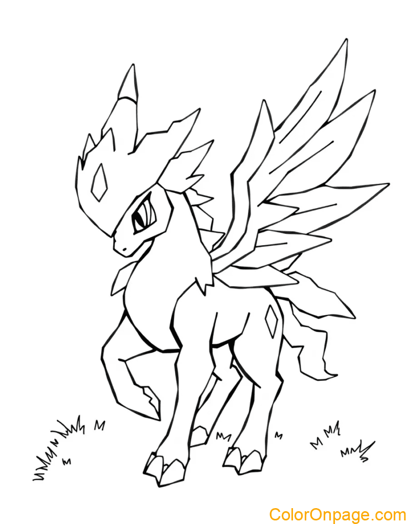 Arceus coloring page