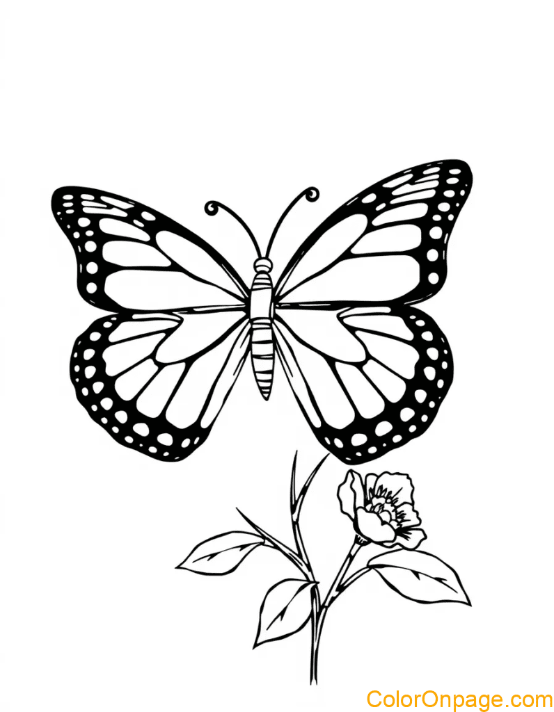 Butterfly Coloring Page