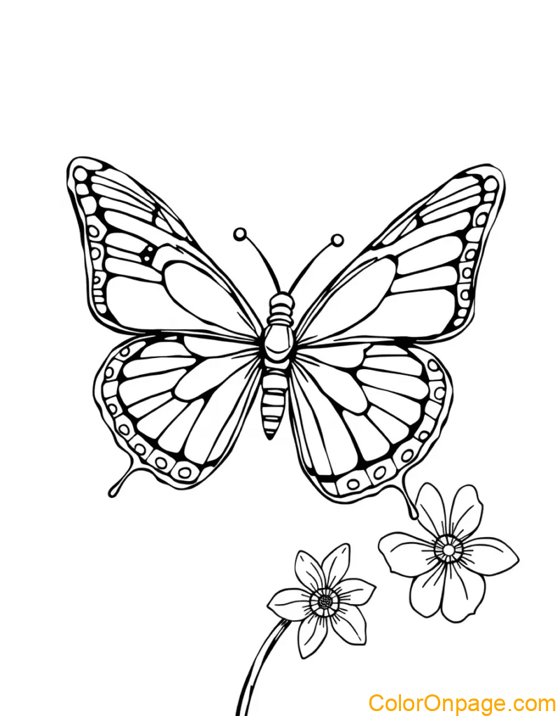 Butterfly Coloring Page