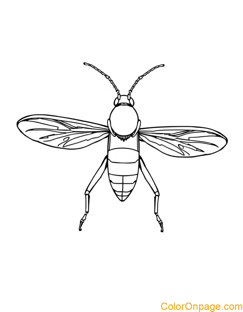 Cricket Coloring Page