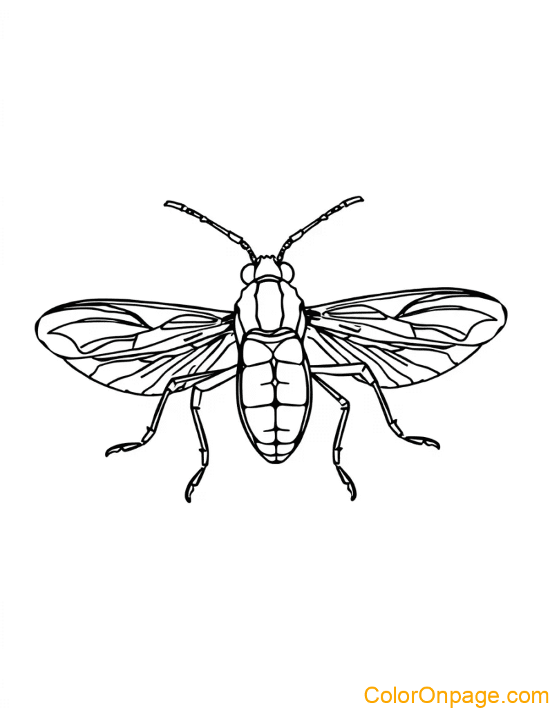 Cricket Coloring Page