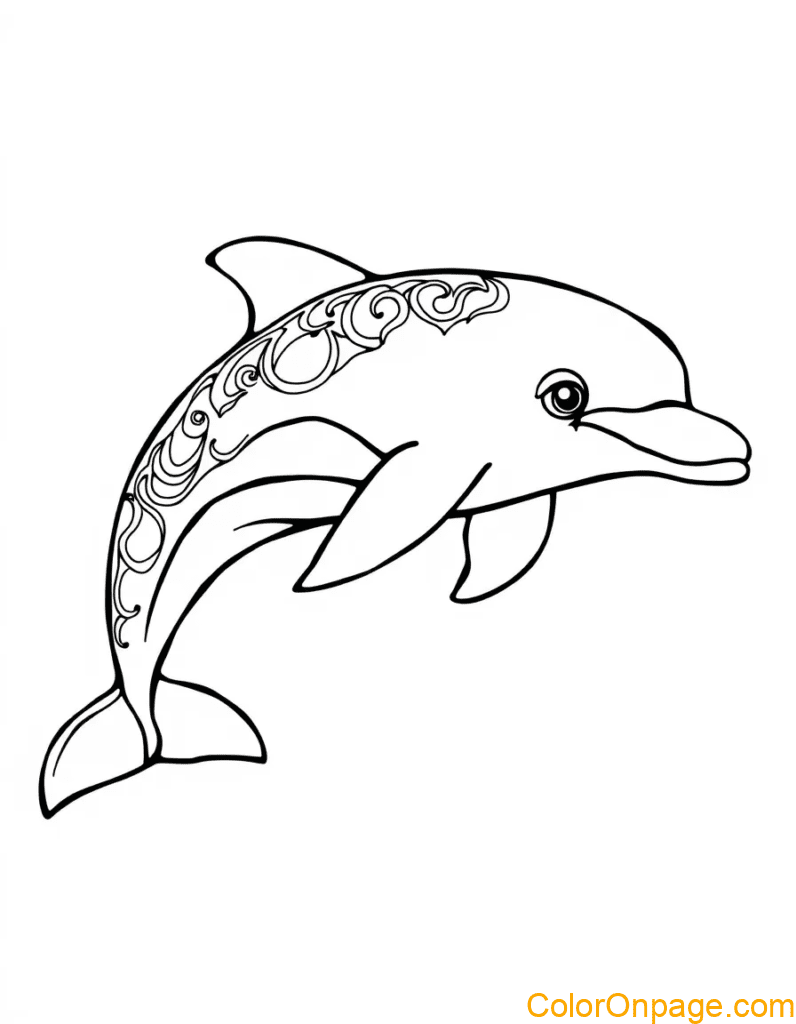 Dolphin Coloring Page