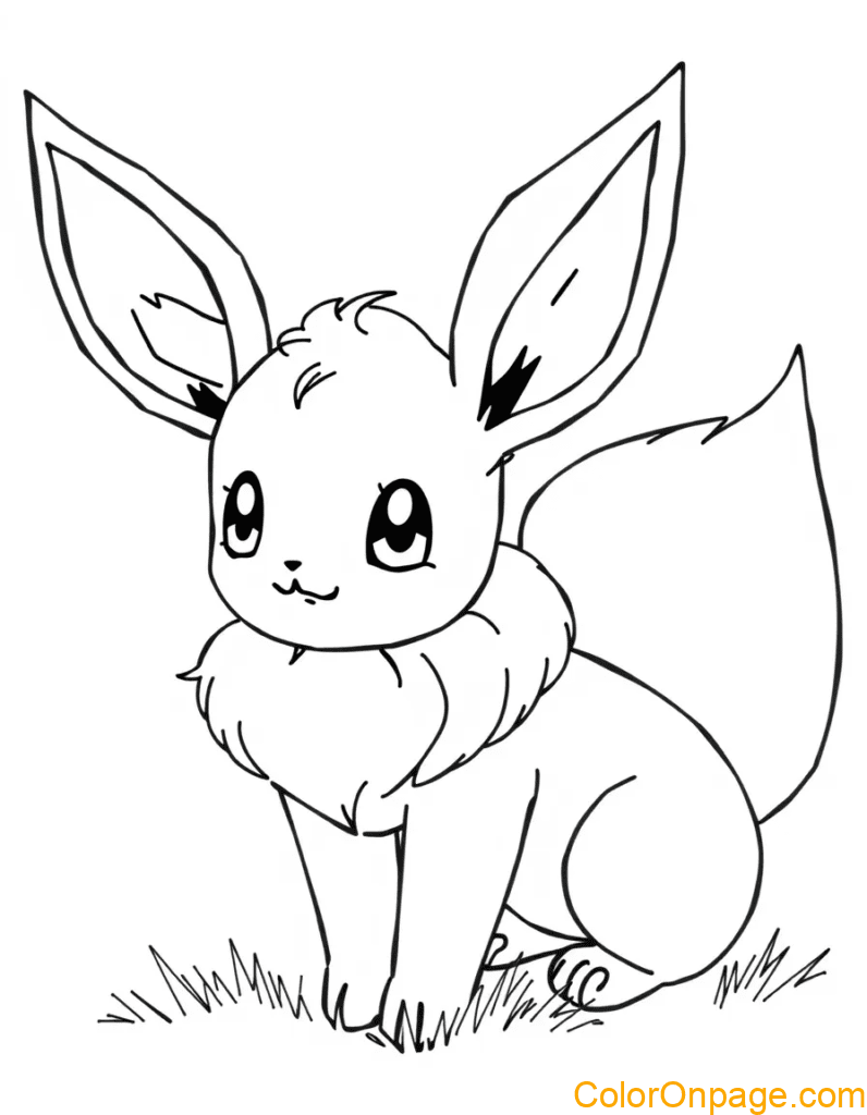 Eevee coloring page