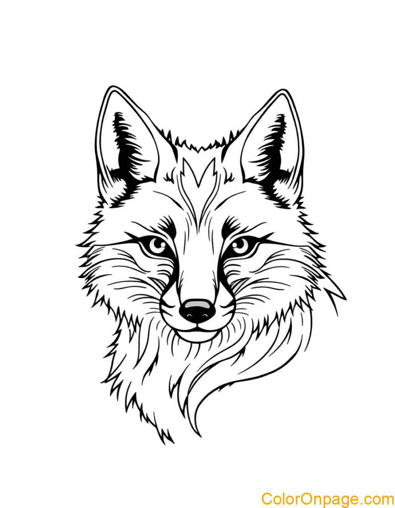 Fox Coloring Page