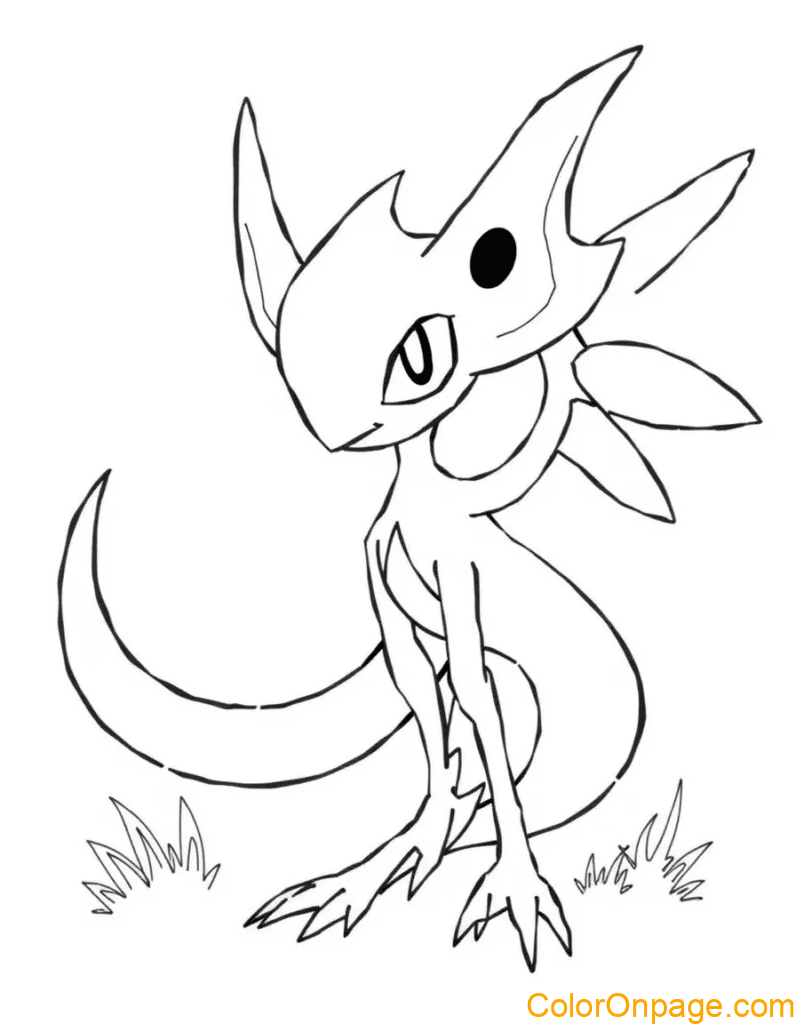 Gardevoir coloring page