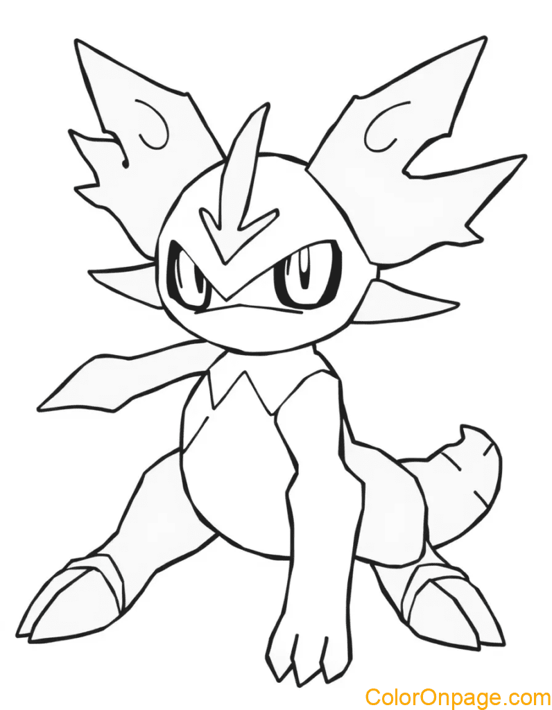 Genesect coloring page