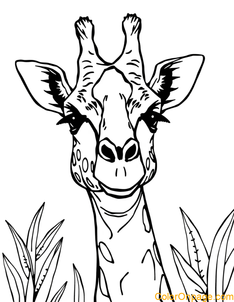 Giraffe Coloring Page