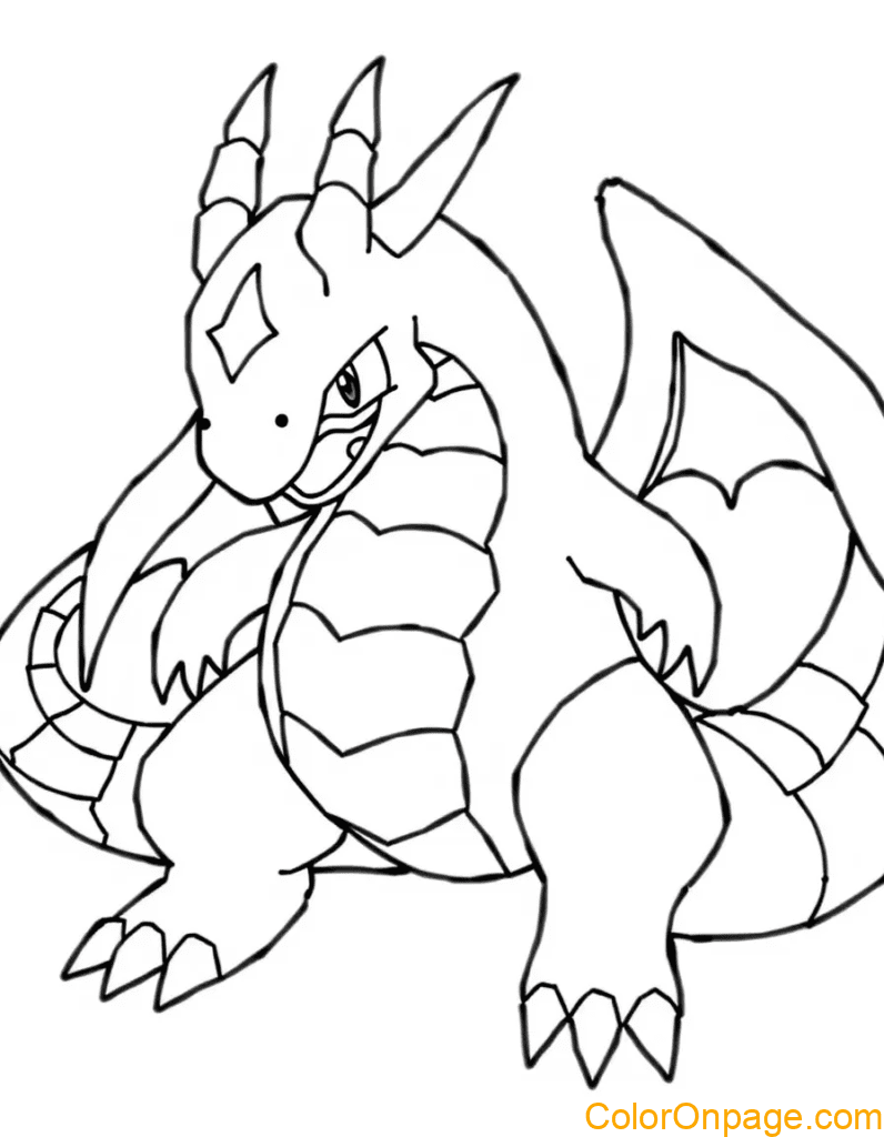 Giratina coloring page