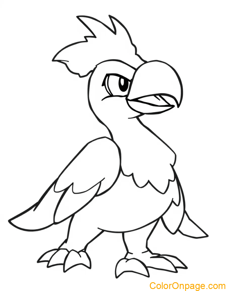 Ho-Oh coloring page