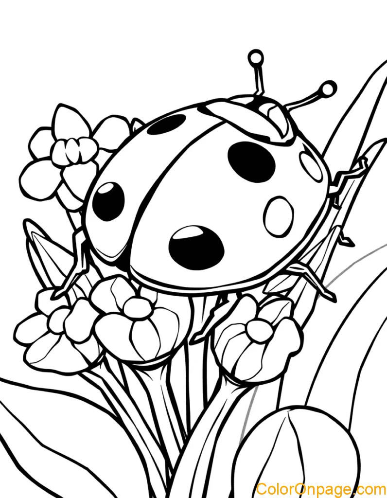 Ladybug Coloring Page