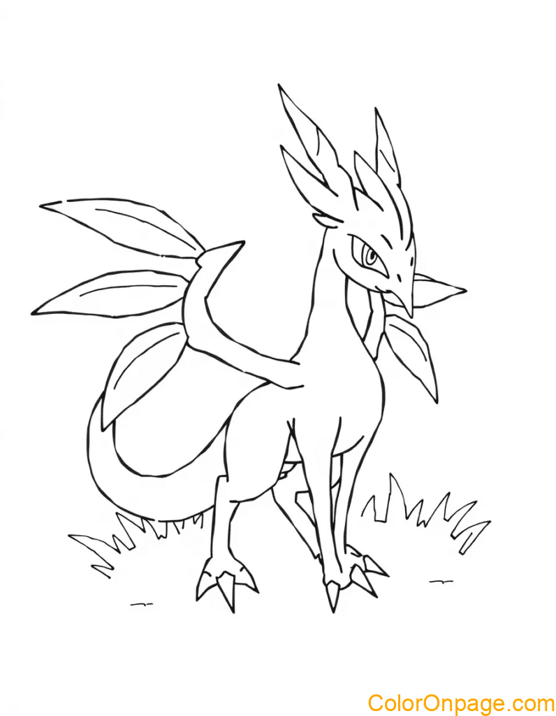 Latias coloring page