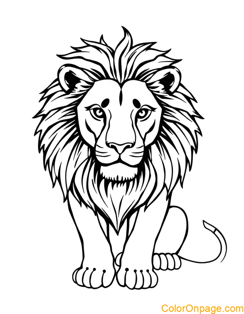 LIon colroig pages
