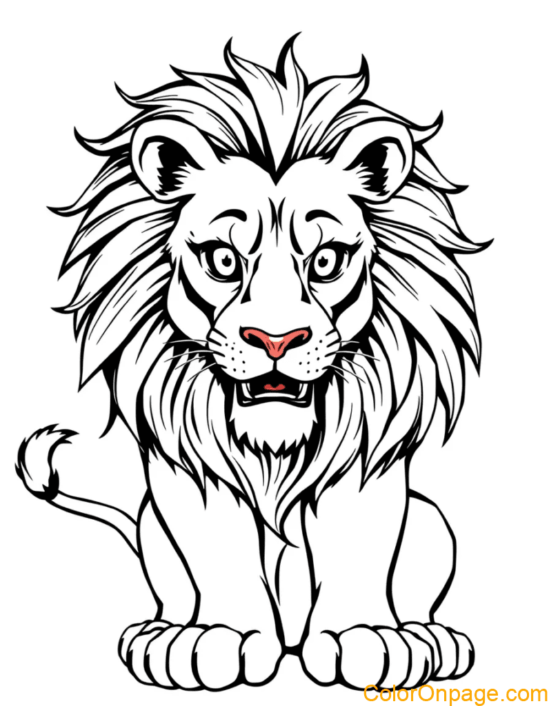 LIon colroig pages