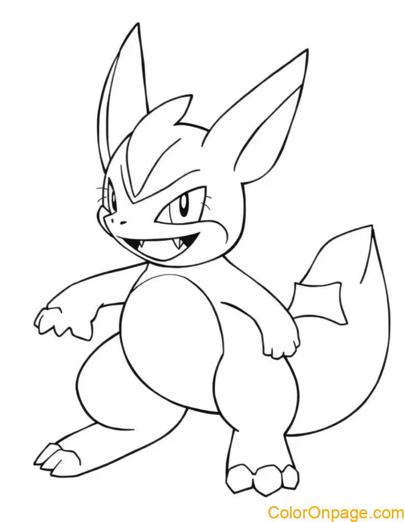 Lucario coloring page