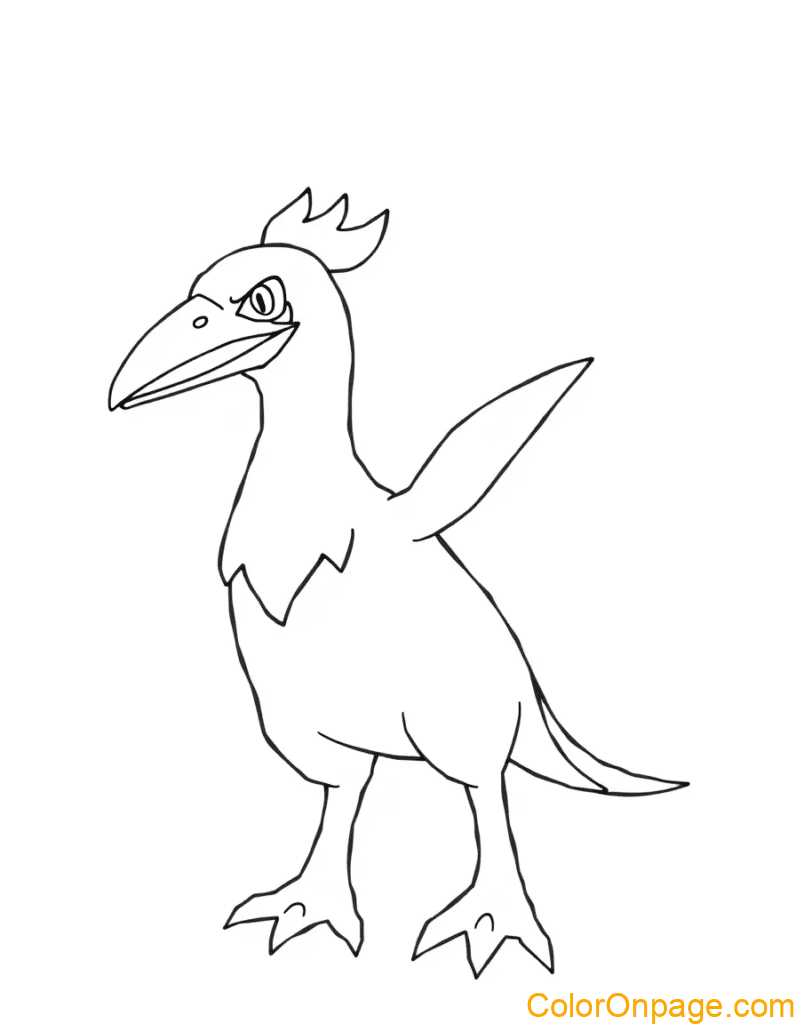 Lugia coloring page