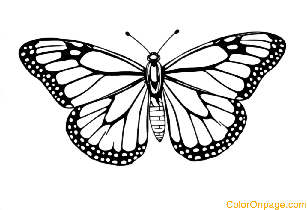 Majestic Monarch Butterfly Corloing page