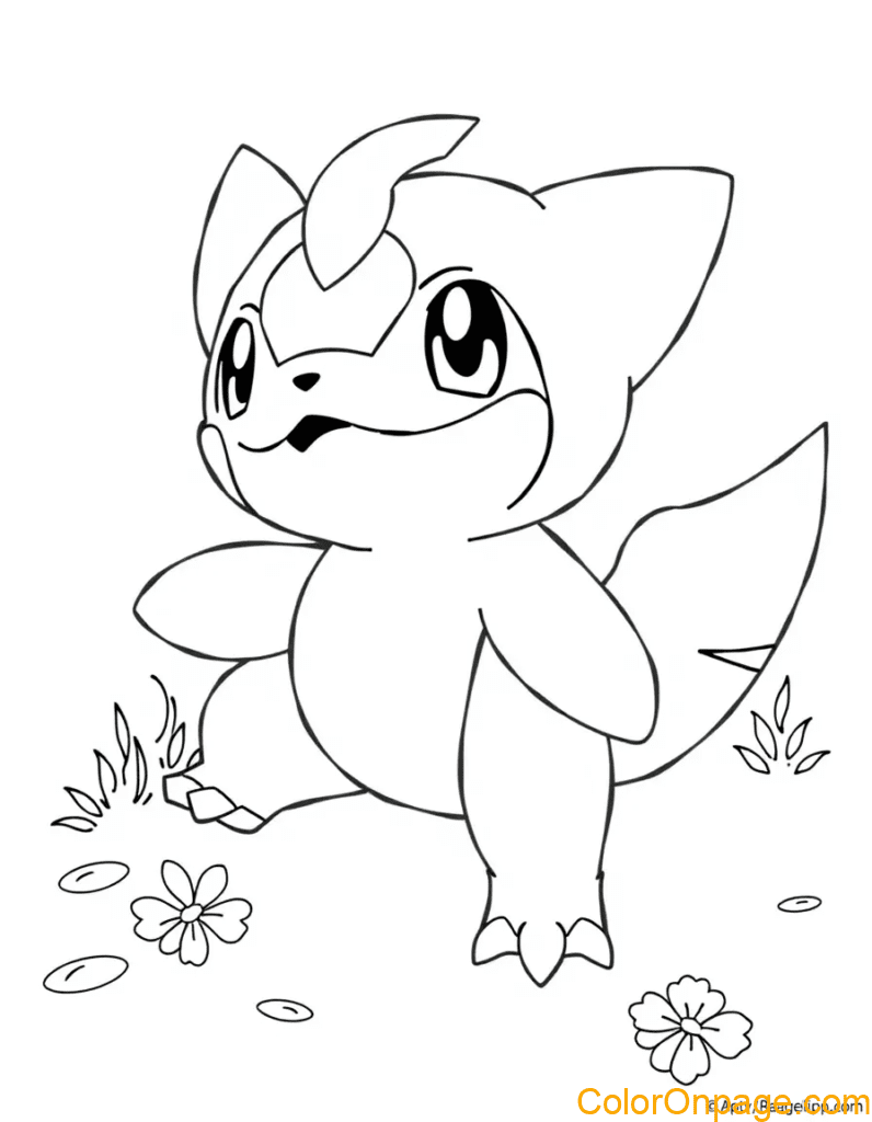 Oshawott coloring page