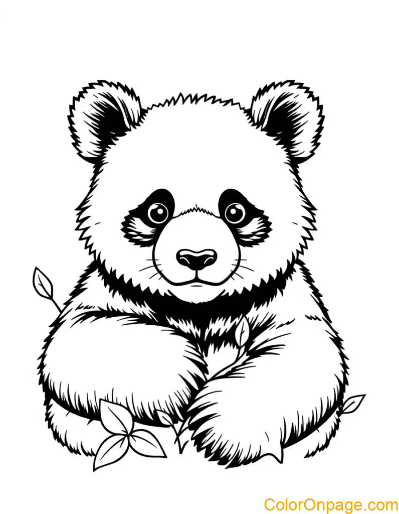 Panda Coloring Page
