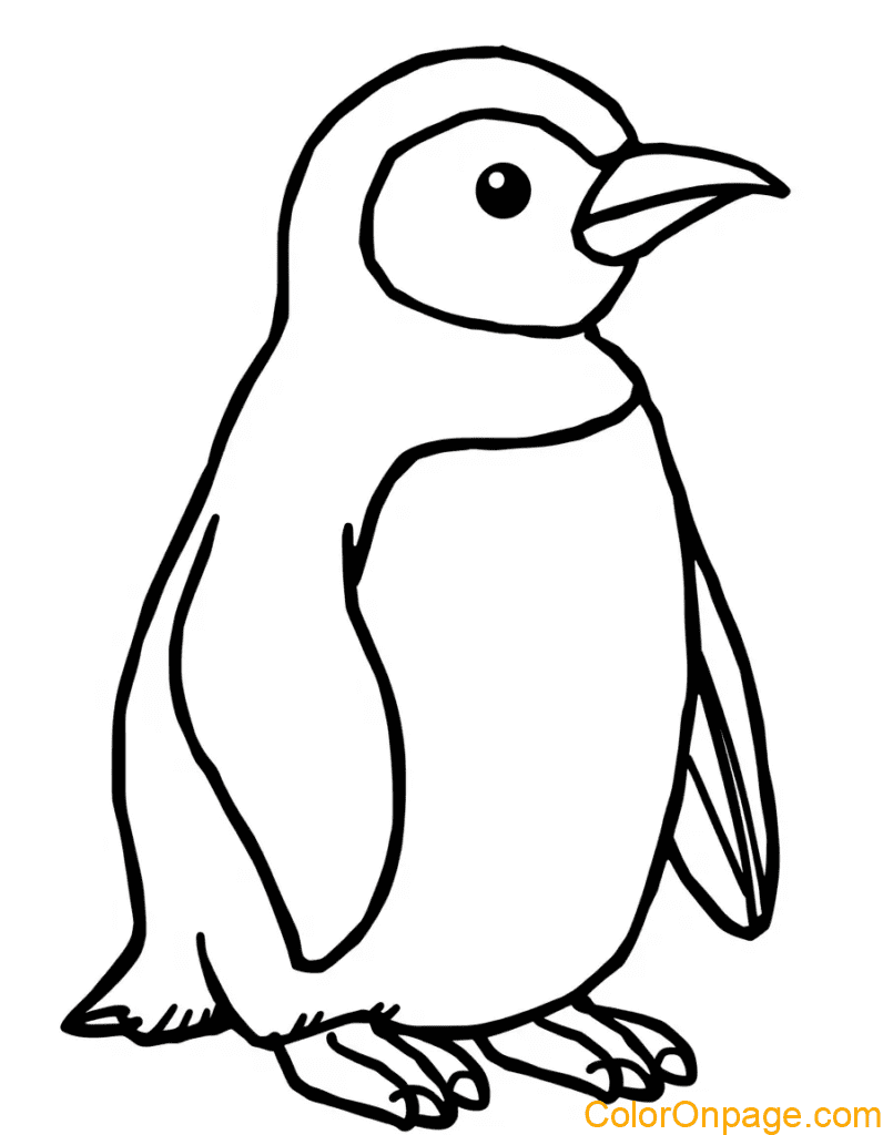 Penguin Coloring Page