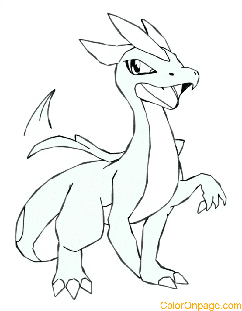 Rayquaza coloring page