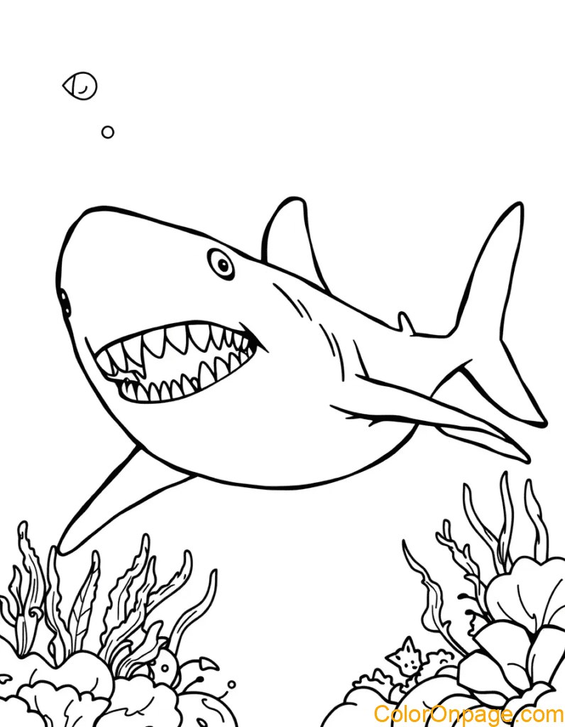Shark Coloring Page