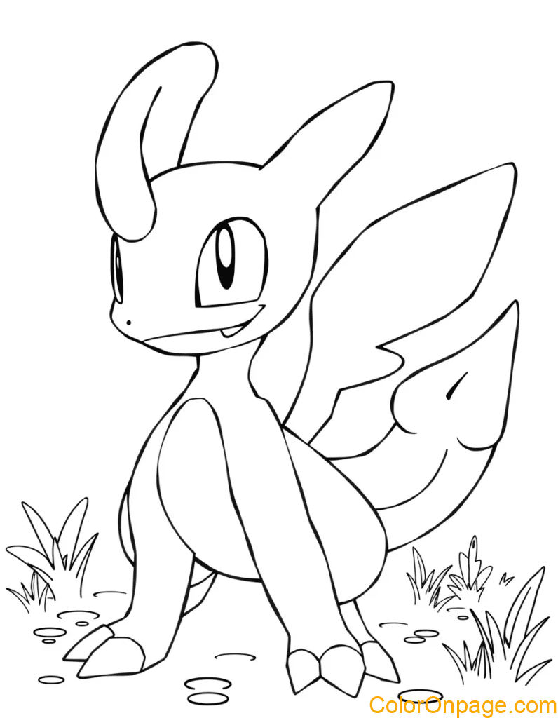 Snivy coloring page