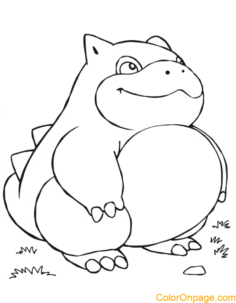 Snorlax coloring page