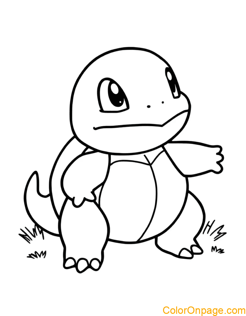 Squirtle coloring page