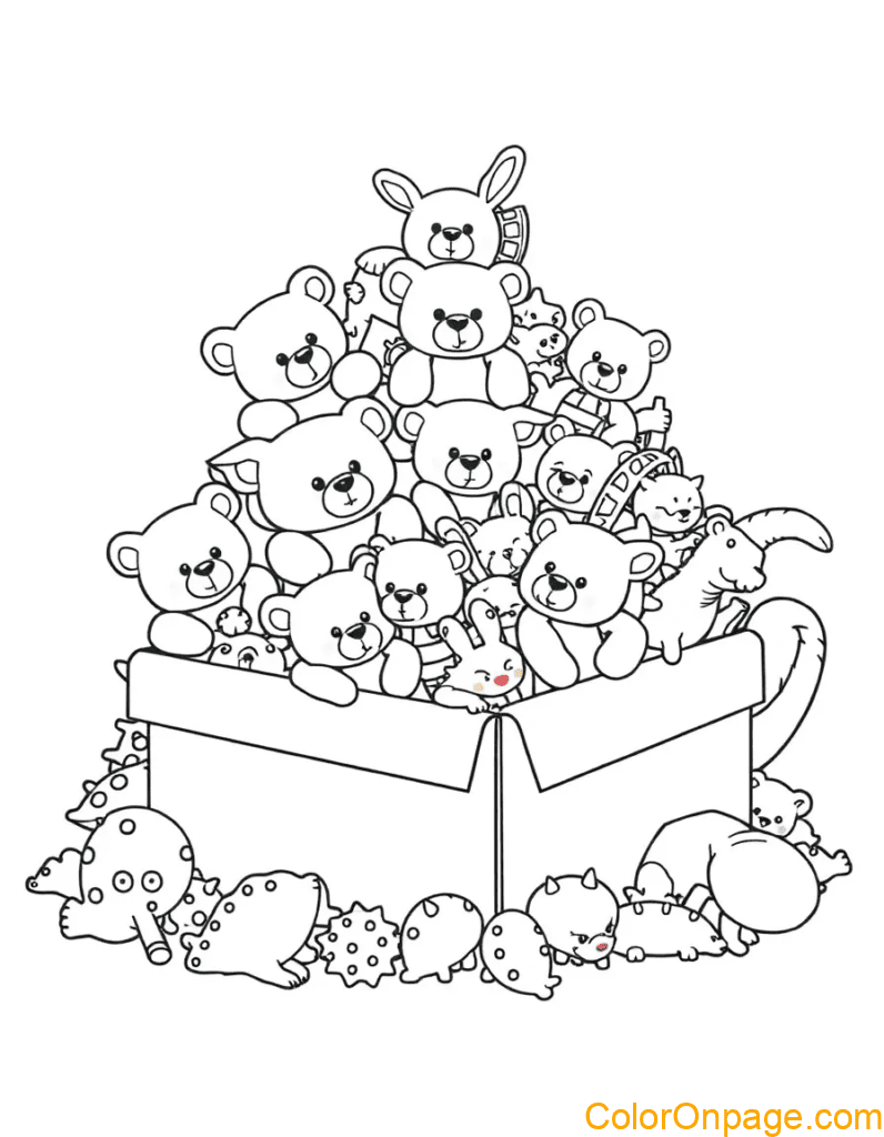 Teddy Bear Coloring Page