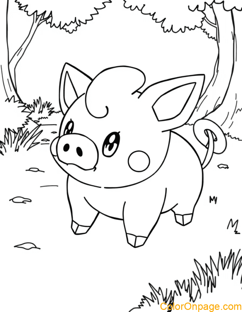 Tepig coloring page