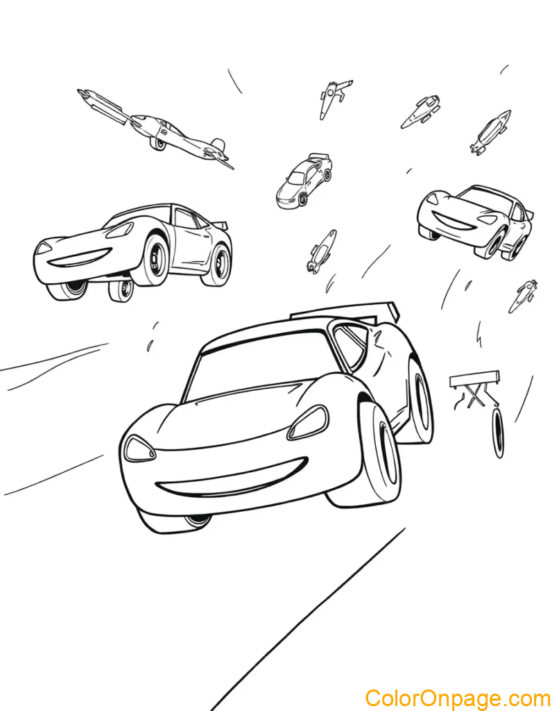 Toy Car Coloring Page