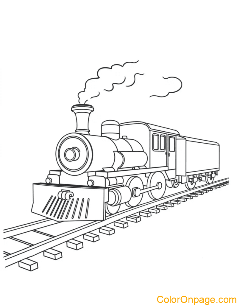 Train Coloring Page