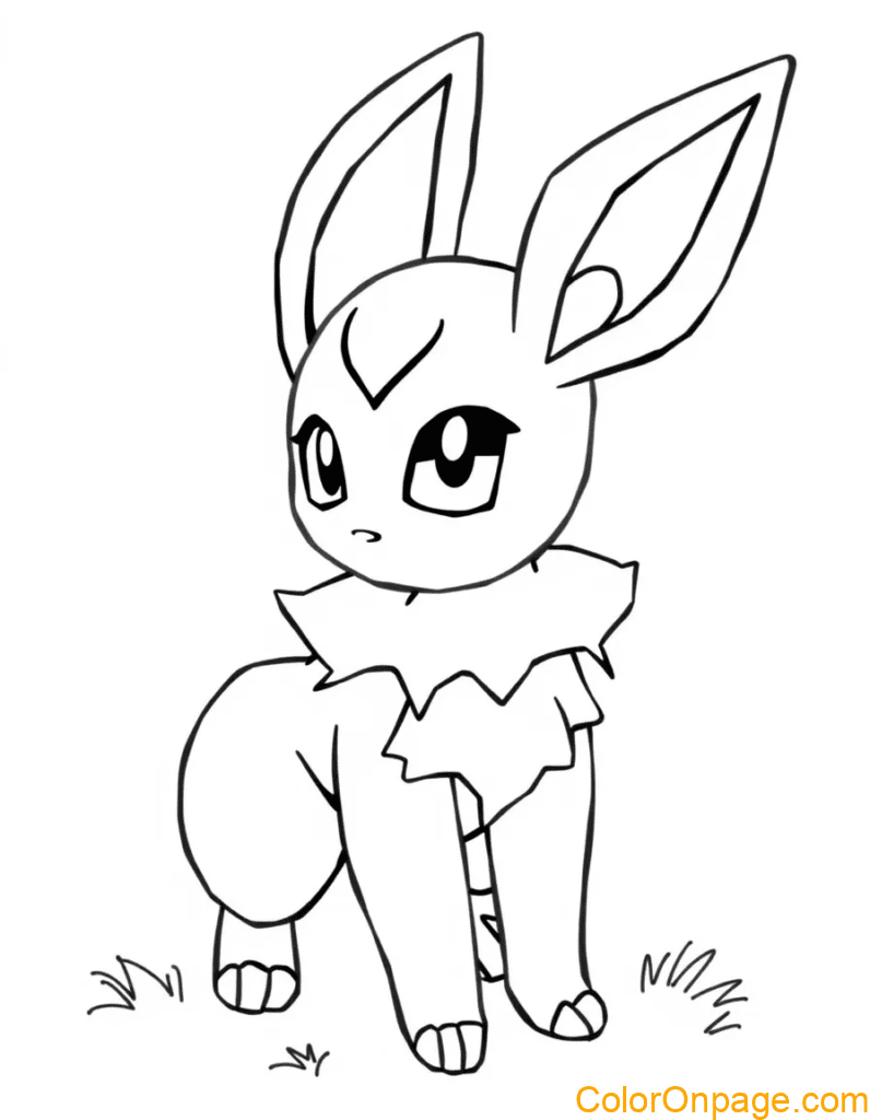 Umbreon coloring page