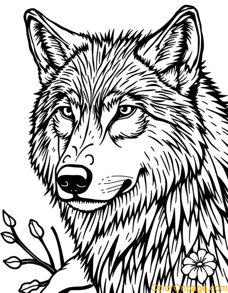 Wolf Coloring Page