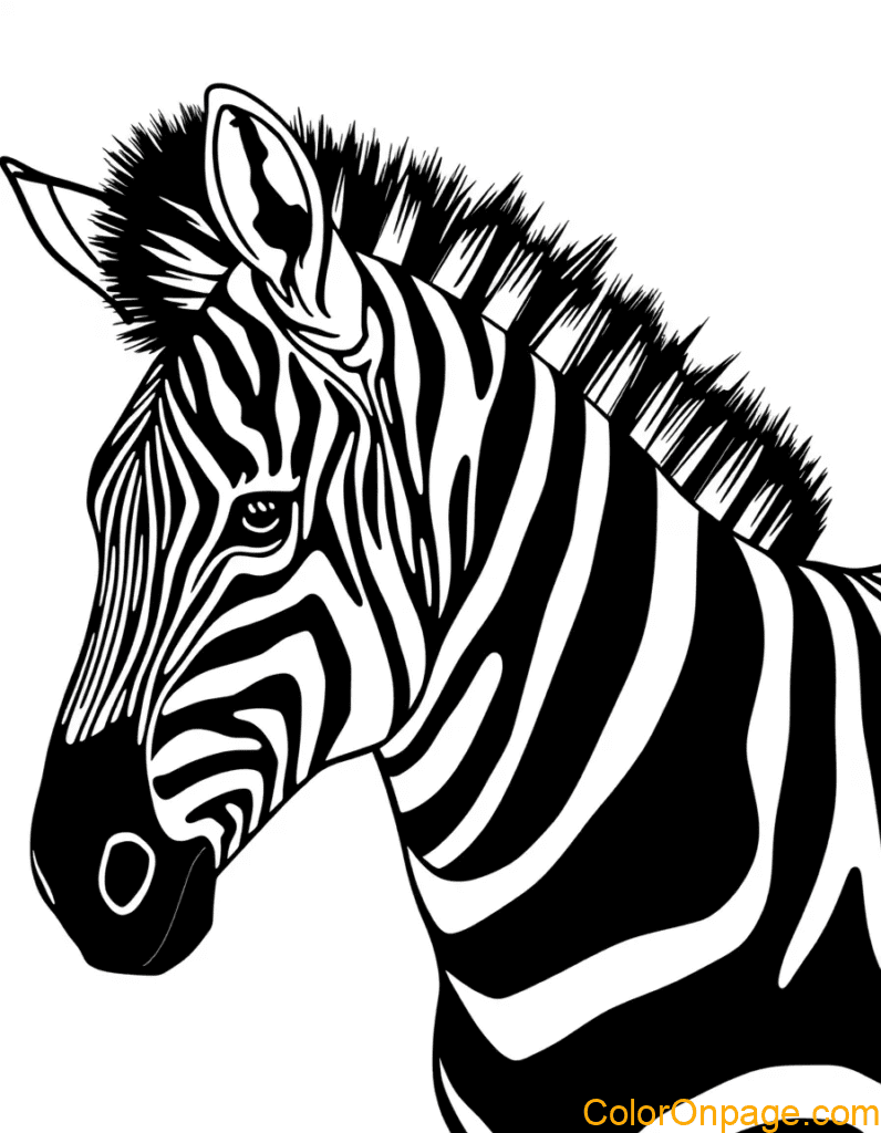 Zebra Coloring Page