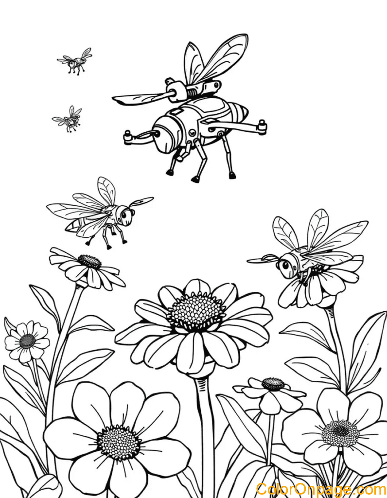 bee-drone-coloring-page