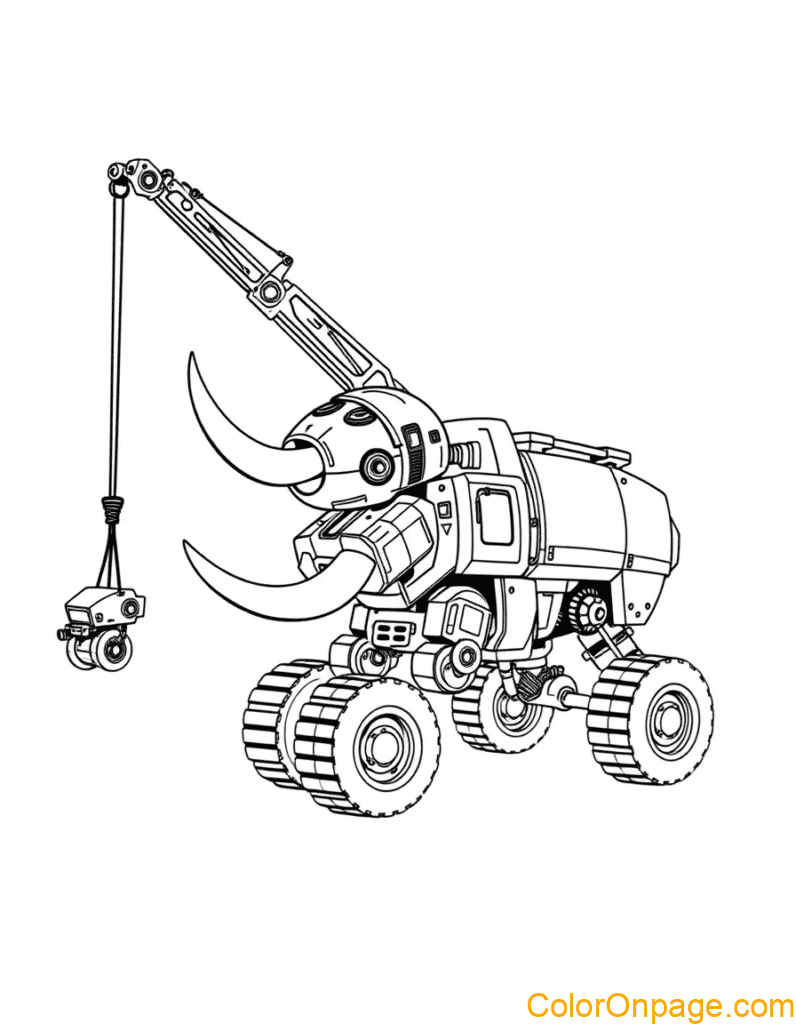 elephant-crane-coloring-page