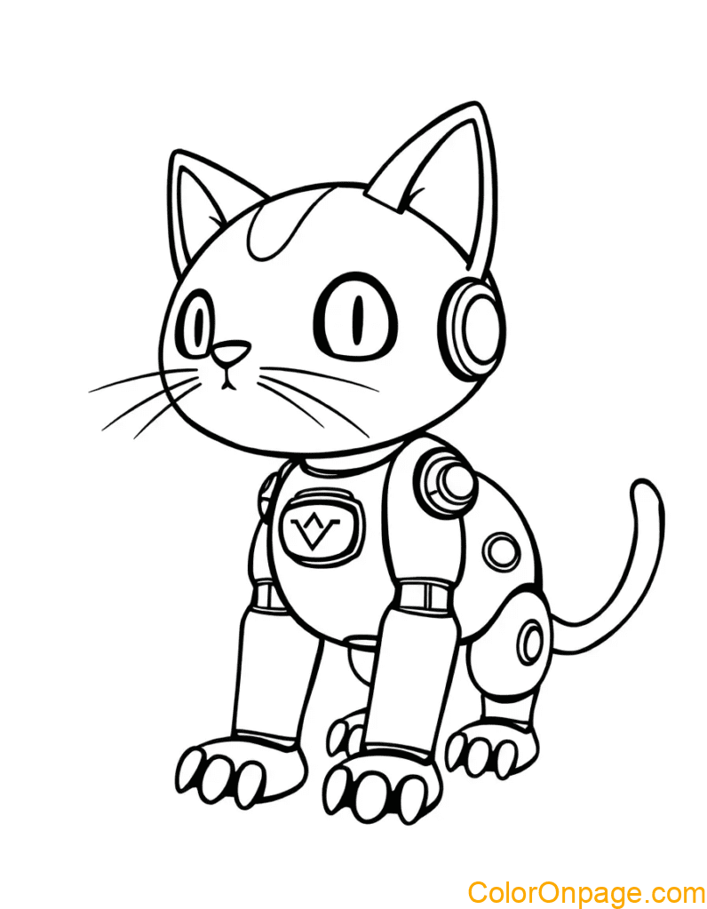 robotic-cat-coloring-page