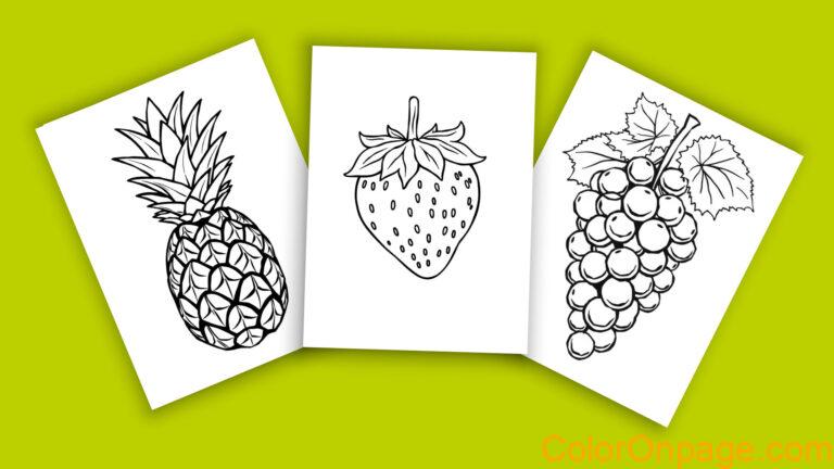 Color Your Favorite Fruits With These 10 Coloring Pages