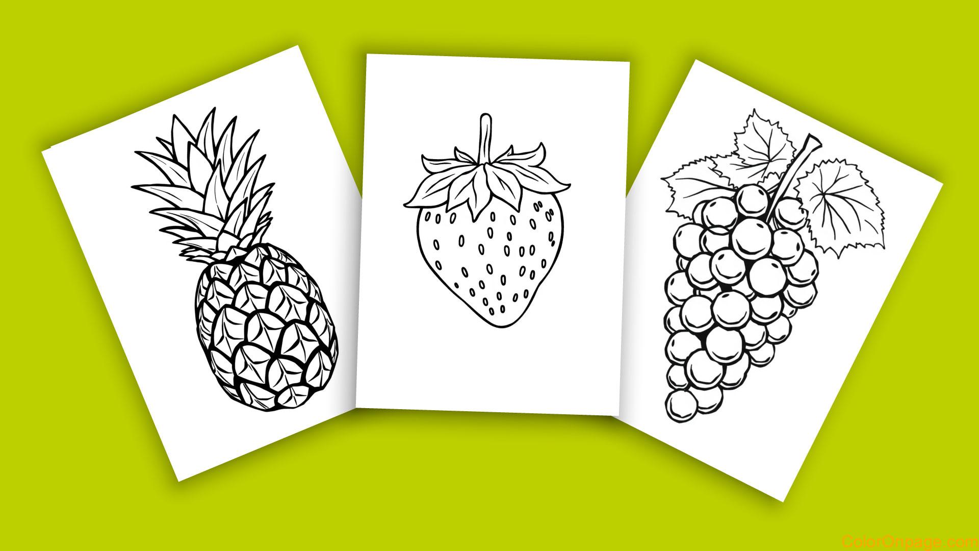Color Your Favorite Fruits With These 10 Coloring Pages