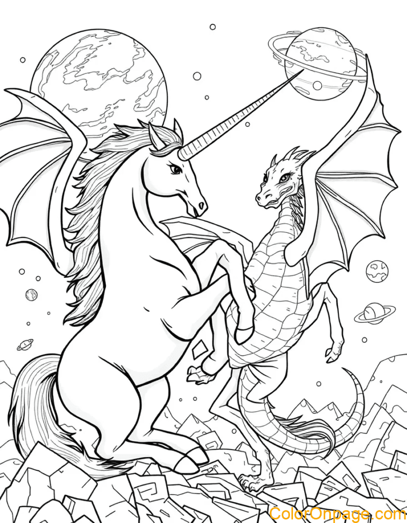 unicorn-vs-dinosaur-coloring-page