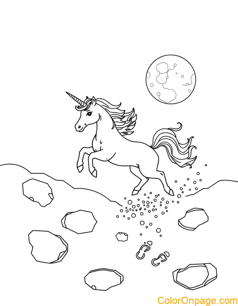 zero-gravity-unicorn-coloring-page