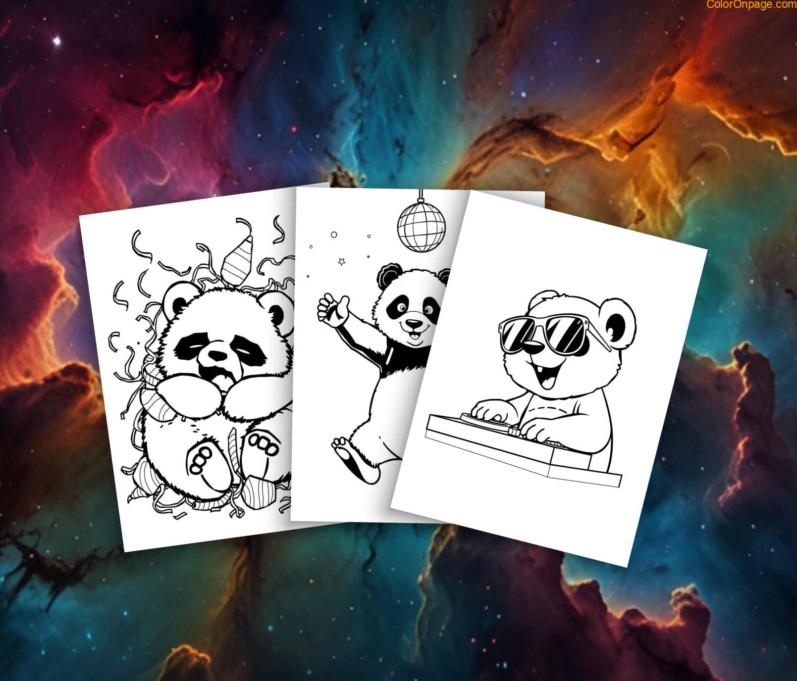 10 Adorable Panda Party Coloring Pages (Free Printables!)