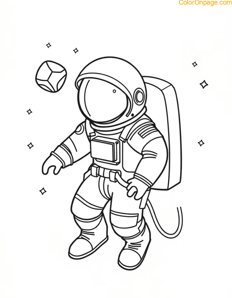 Astronaut Coloring Page