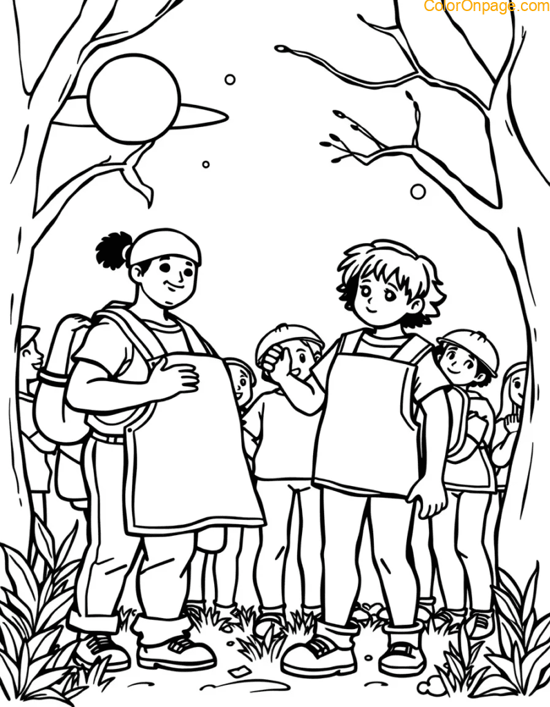 Community Helpers Giant Coloring Page