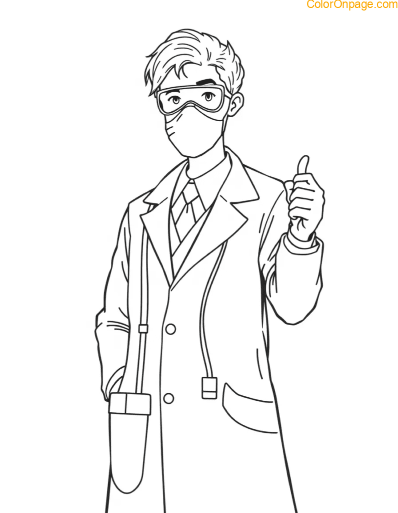 Doctor Coloring Page