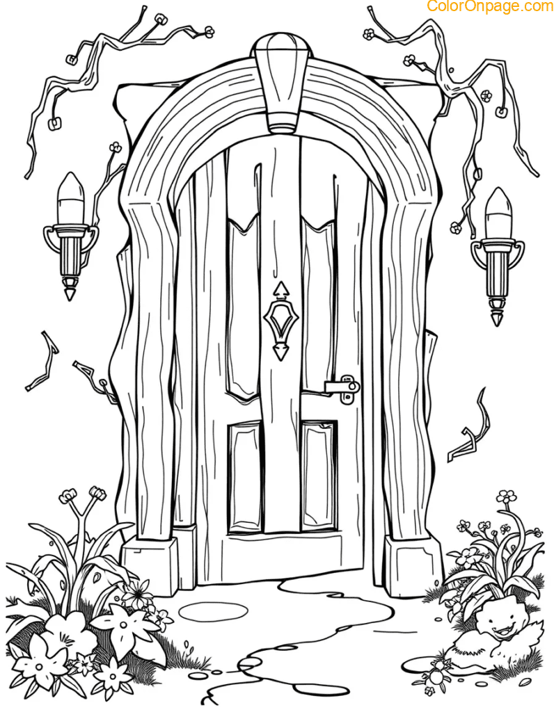Doodle Story Starters Coloring Page
