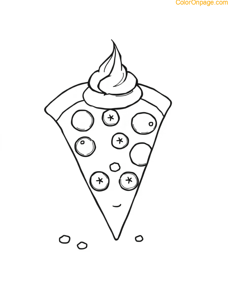 Food Fusion Coloring Page