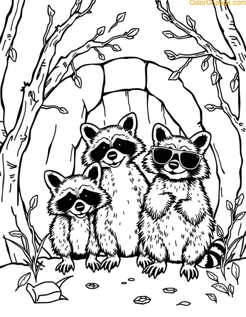 Hidden trapdoors, periscopes made from twigs, and raccoons in tiny sunglasses