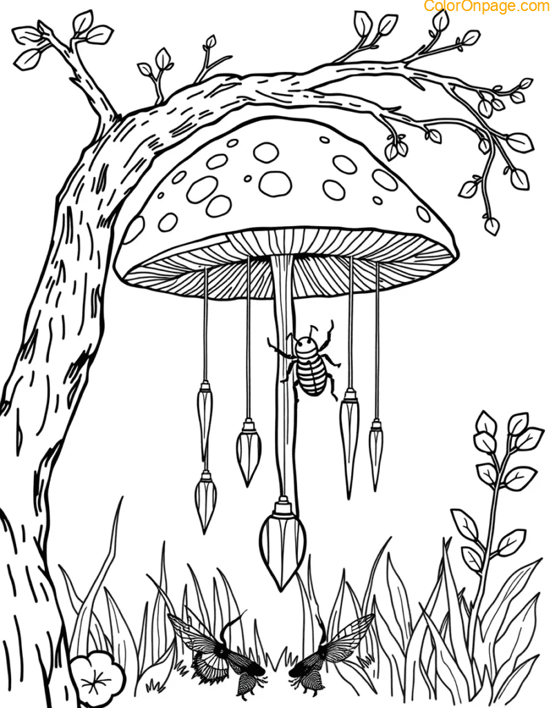 Hollow branches act as wind chimes. Beetles drum on mushrooms, fireflies conduct